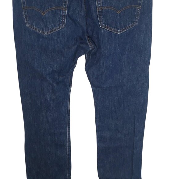 Levis 501 Jeans Mens 38x30 Blue Denim Straight Leg Button Fly Classic Fit - Picture 11 of 16